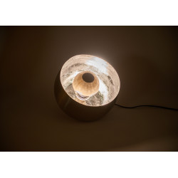 Lampe Samuel Argent Diamètre 33 cm