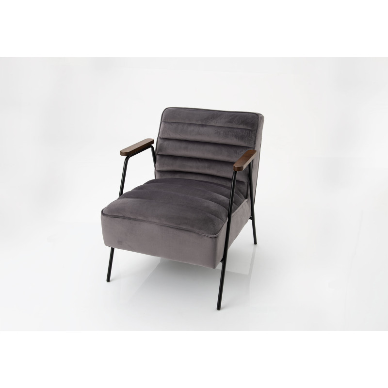 fauteuil Hutch gris